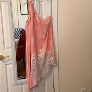 Worn once! one shoulder asymmetric